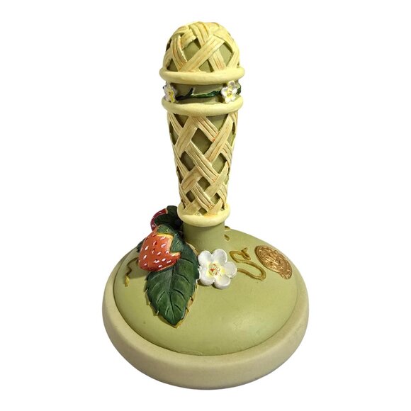 Vintage 1995 Brown Bag Cookie Art Clay Cookie Stamp #3 Strawberries - Picture 2 of 8